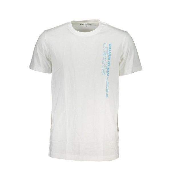 Calvin Klein CALVIN KLEIN WHITE MEN'S SHORT SLEEVE T-SHIRT