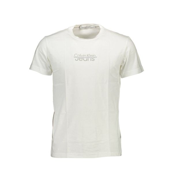 Calvin Klein CALVIN KLEIN WHITE MEN'S SHORT SLEEVE T-SHIRT