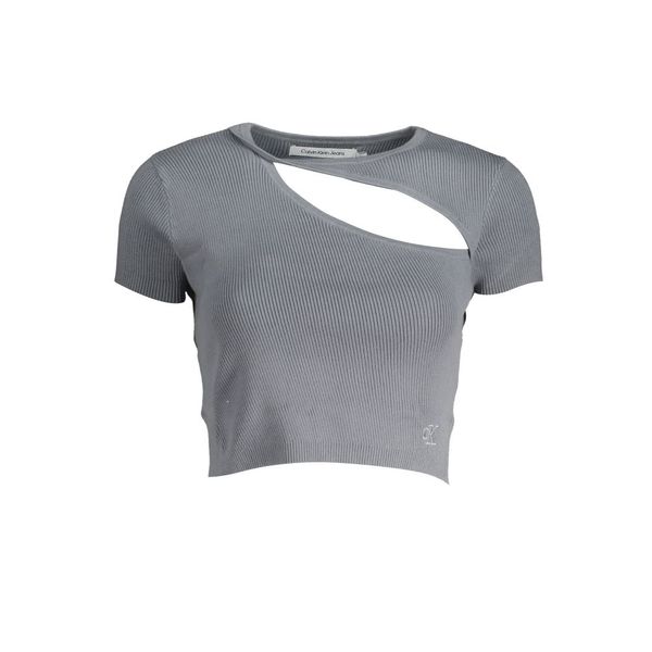 Calvin Klein CALVIN KLEIN WOMEN'S SHORT SLEEVE T-SHIRT GRAY