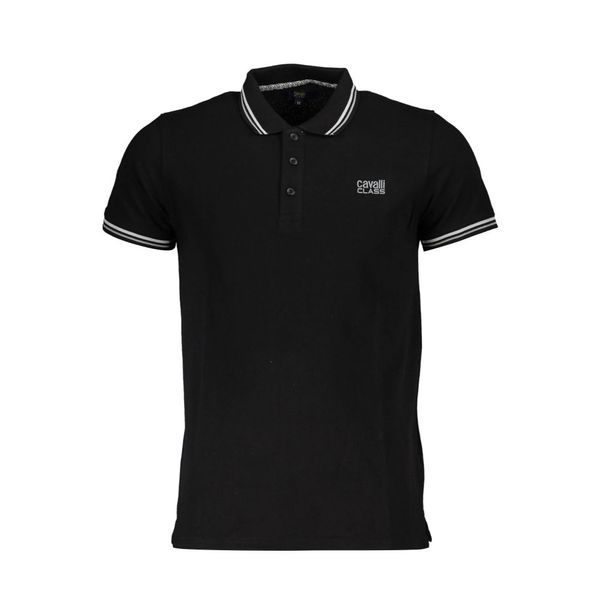 Cavalli Class CAVALLI CLASS POLO SHORT SLEEVE MAN BLACK
