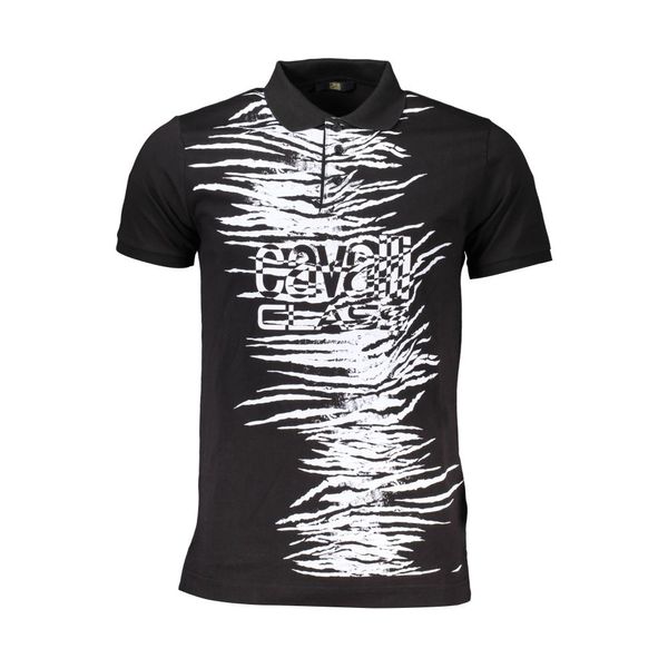 Cavalli Class CAVALLI CLASS POLO SHORT SLEEVE MAN BLACK