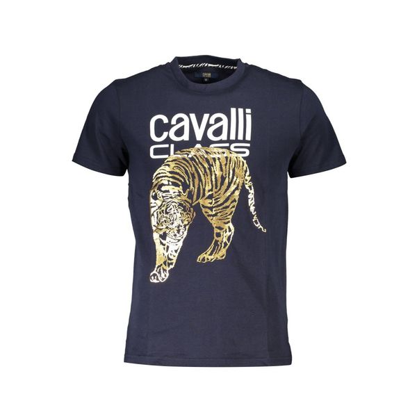 Cavalli Class CAVALLI CLASS T-SHIRT SHORT SLEEVE MAN BLUE
