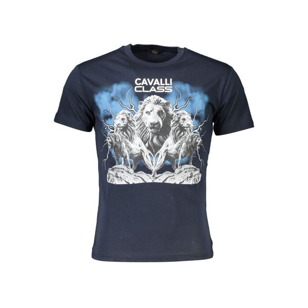 Cavalli Class CAVALLI CLASS T-SHIRT SHORT SLEEVE MAN BLUE