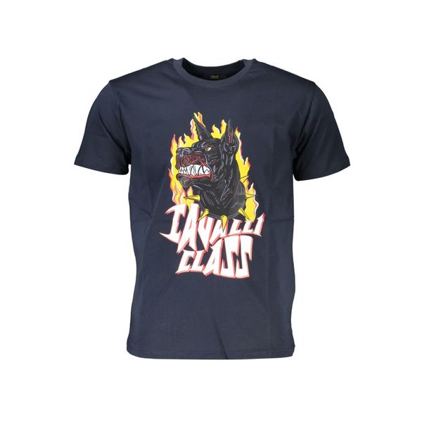 Cavalli Class CAVALLI CLASS T-SHIRT SHORT SLEEVE MAN BLUE