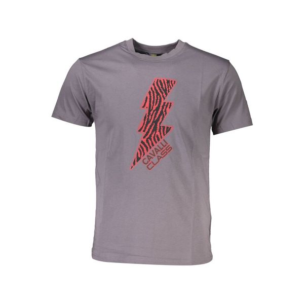 Cavalli Class CAVALLI CLASS T-SHIRT SHORT SLEEVE MAN GRAY