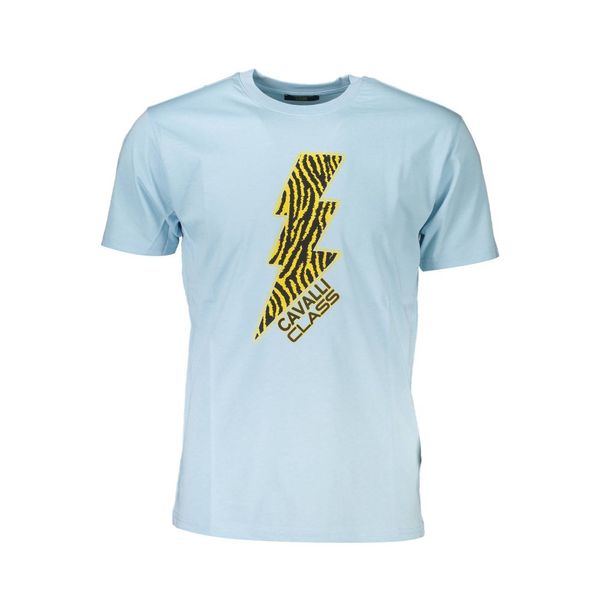 Cavalli Class CAVALLI CLASS T-SHIRT SHORT SLEEVE MAN LIGHT BLUE