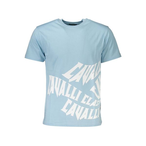 Cavalli Class CAVALLI CLASS T-SHIRT SHORT SLEEVE MAN LIGHT BLUE
