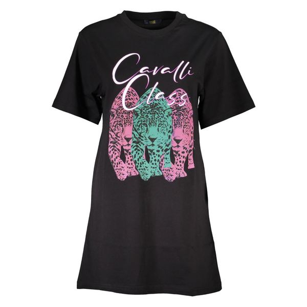 Cavalli Class CAVALLI CLASS WOMEN'S SHORT DRESS BLACK