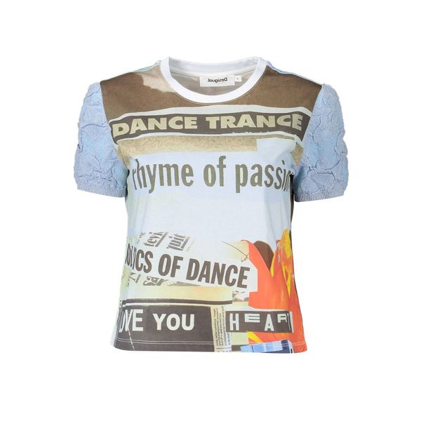 Desigual DESIGUAL LIGHT BLUE WOMAN SHORT SLEEVE T-SHIRT