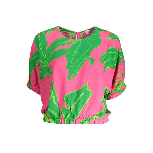 Desigual DESIGUAL PINK WOMEN'S SHORT SLEEVE T-SHIRT