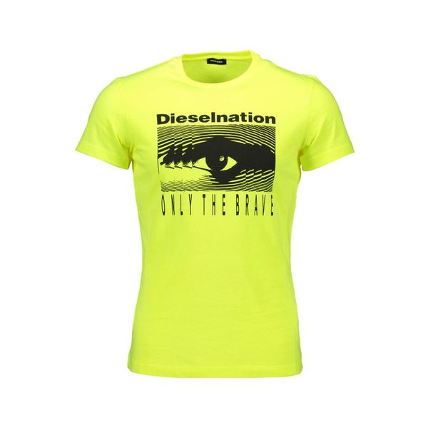 Diesel DIESEL YELLOW MEN'S SHORT SLEEVE T-SHIRT
