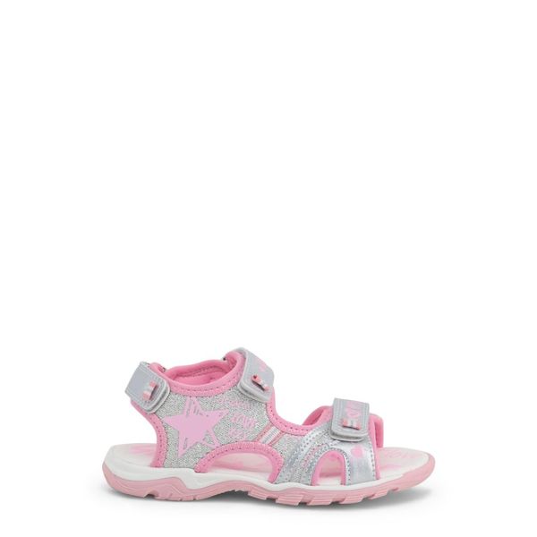 Shone Dječje sandale Shone 6015-025 SILVER-PINK-W