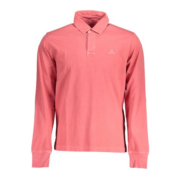Gant GANT MEN'S RED LONG SLEEVE POLO SHIRT