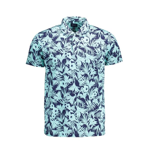 Gant GANT MEN'S SHORT SLEEVE BLUE POLO SHIRT
