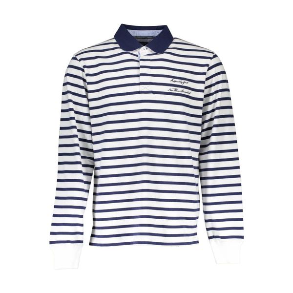 Gant GANT WHITE MEN'S LONG SLEEVE POLO