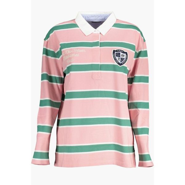 Gant GANT WOMEN'S PINK LONG SLEEVE POLO SHIRT