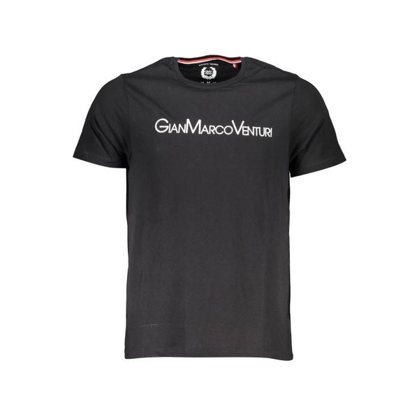 Gian Marco Venturi GIAN MARCO VENTURI BLACK MAN SHORT SLEEVE T-SHIRT