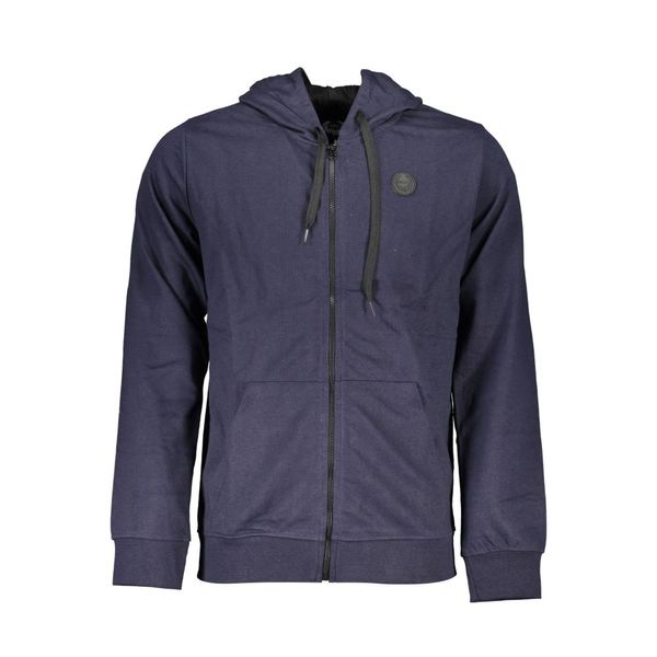 Gian Marco Venturi GIAN MARCO VENTURI MEN'S BLUE ZIPPED SWEATSHIRT