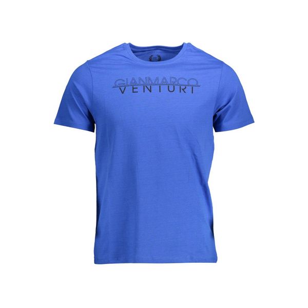 Gian Marco Venturi GIAN MARCO VENTURI MEN'S SHORT SLEEVE T-SHIRT BLUE