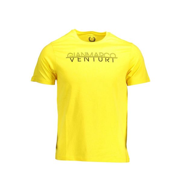 Gian Marco Venturi GIAN MARCO VENTURI MEN'S SHORT SLEEVE T-SHIRT YELLOW