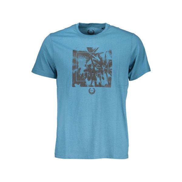 Gian Marco Venturi GIAN MARCO VENTURI MEN'S SHORT SLEEVED T-SHIRT BLUE