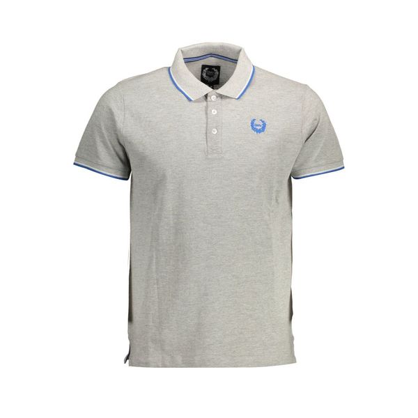 Gian Marco Venturi GIAN MARCO VENTURI SHORT SLEEVE POLO SHIRT MAN GRAY