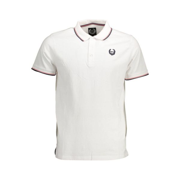 Gian Marco Venturi GIAN MARCO VENTURI WHITE MAN SHORT SLEEVE POLO SHIRT