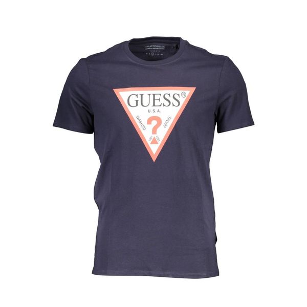 Guess GUESS JEANS MEN'S SHORT SLEEVE T-SHIRT BLUE
