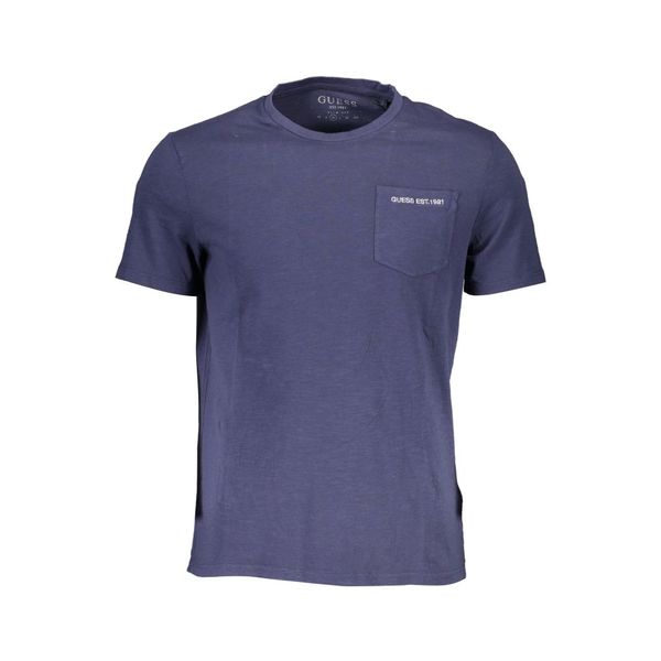 Guess GUESS JEANS MEN'S SHORT SLEEVE T-SHIRT BLUE