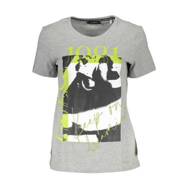 Guess GUESS JEANS WOMEN'S SHORT SLEEVE T-SHIRT GRAY