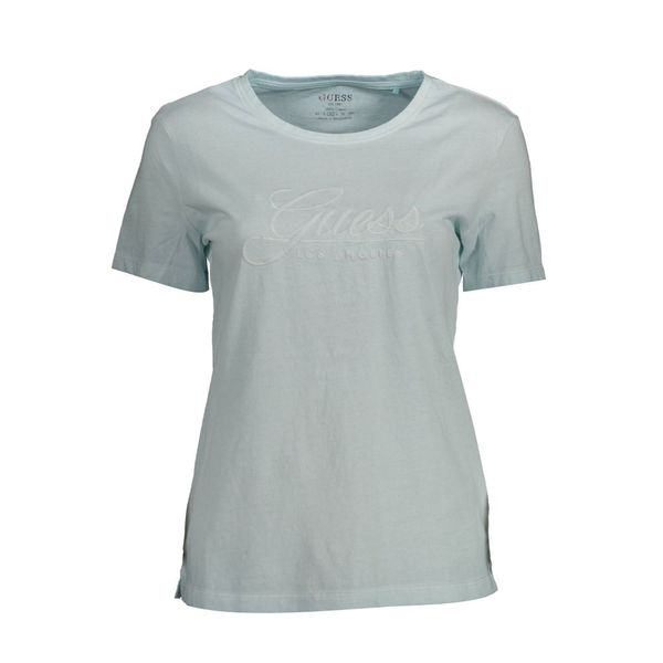 Guess GUESS JEANS WOMEN'S SHORT SLEEVE T-SHIRT LIGHT BLUE