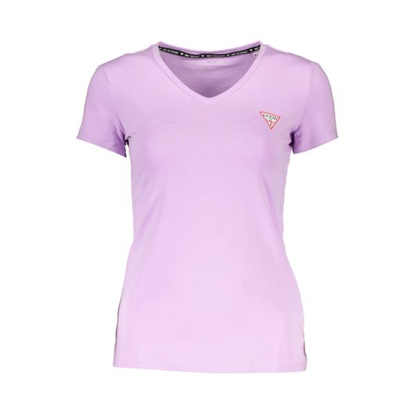 Guess GUESS JEANS WOMEN'S SHORT SLEEVE T-SHIRT PURPLE