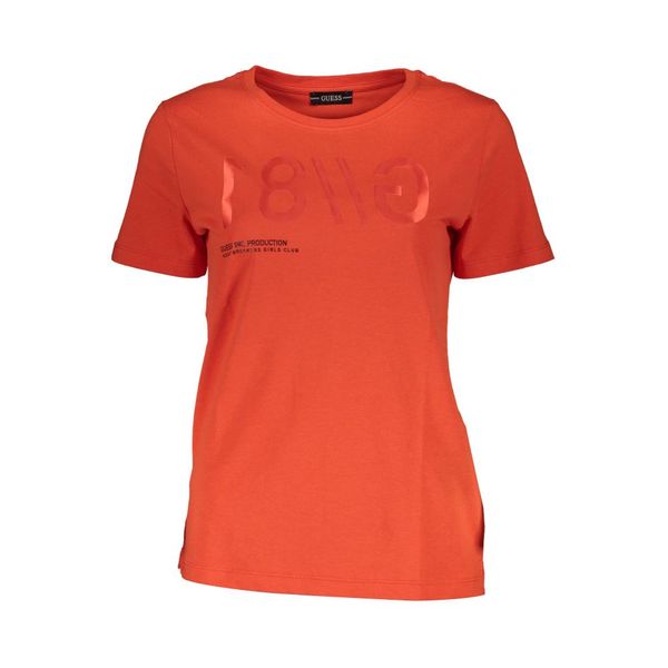 Guess GUESS JEANS WOMEN'S SHORT SLEEVE T-SHIRT RED