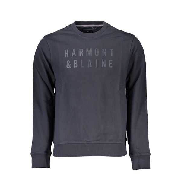 Harmont and Blaine HARMONT &amp; BLAINE MEN'S BLUE ZIPLESS SWEATSHIRT