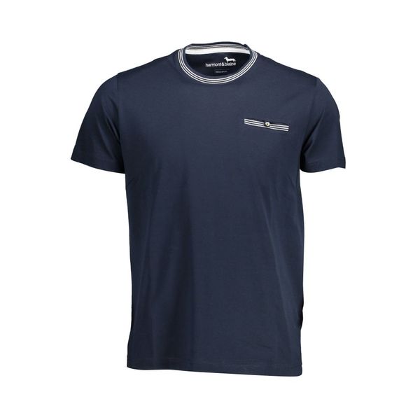 Harmont and Blaine HARMONT &amp; BLAINE MEN'S SHORT SLEEVE T-SHIRT BLUE