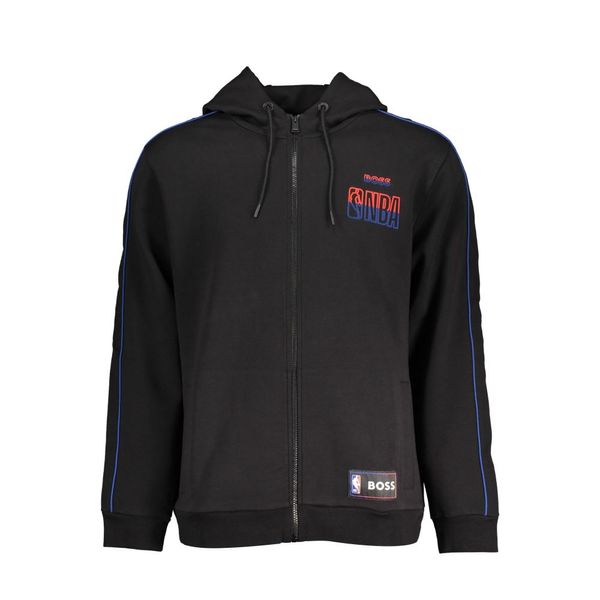 Hugo Boss HUGO BOSS MEN'S BLACK ZIPPED SWEATSHIRT
