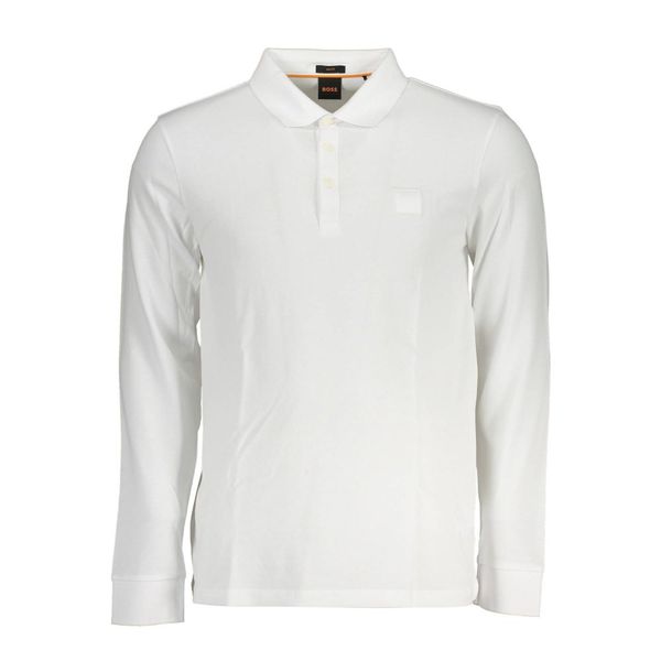 Hugo Boss HUGO BOSS POLO LONG SLEEVE MAN WHITE