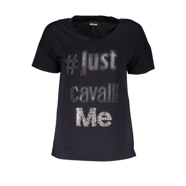 Just Cavalli JUST CAVALLI WOMEN'S SHORT SLEEVE T-SHIRT BLACK