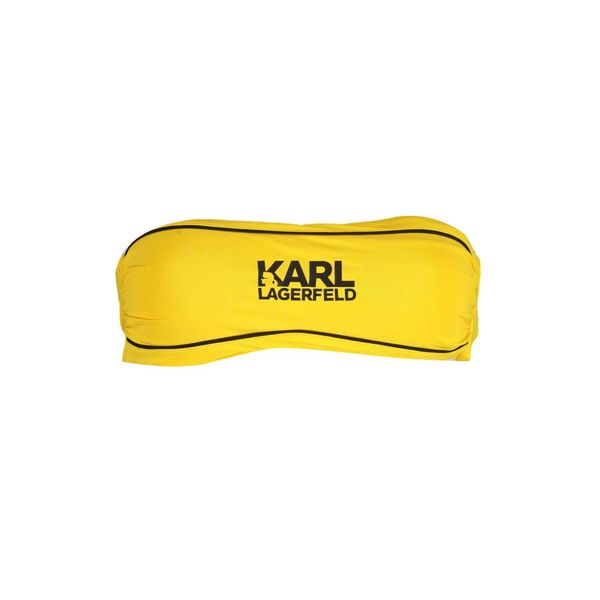 Karl Lagerfeld KARL LAGERFELD BEACHWEAR TOP WOMEN'S COSTUME YELLOW