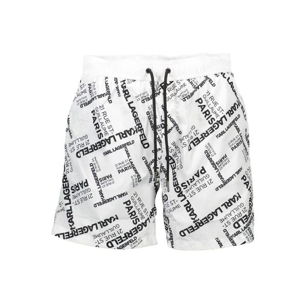 Karl Lagerfeld KARL LAGERFELD SWIMSUIT PARTS UNDER MAN WHITE