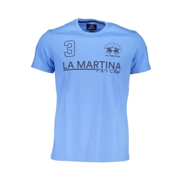 La Martina LA MARTINA LIGHT BLUE MAN SHORT SLEEVE T-SHIRT