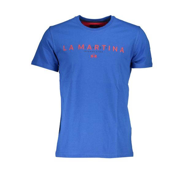 La Martina LA MARTINA MEN'S SHORT SLEEVE T-SHIRT BLUE