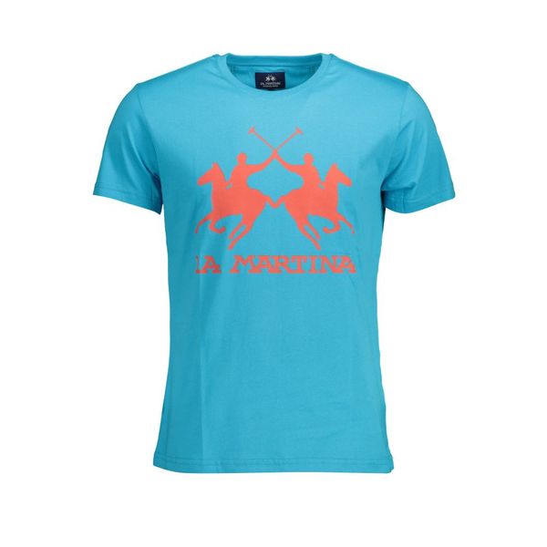La Martina LA MARTINA MEN'S SHORT SLEEVE T-SHIRT BLUE