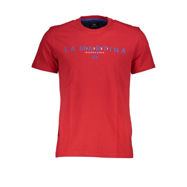 La Martina LA MARTINA MEN'S SHORT SLEEVE T-SHIRT RED