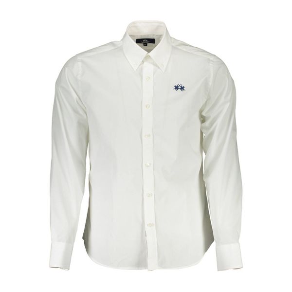 La Martina LA MARTINA MEN'S WHITE LONG SLEEVE SHIRT