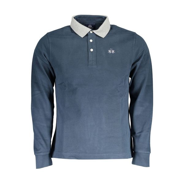 La Martina LA MARTINA POLO LONG SLEEVE MAN BLUE