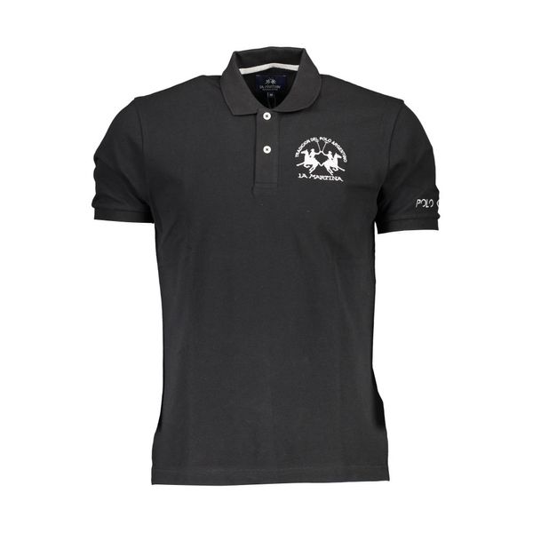 La Martina LA MARTINA POLO SHORT SLEEVE MAN BLACK
