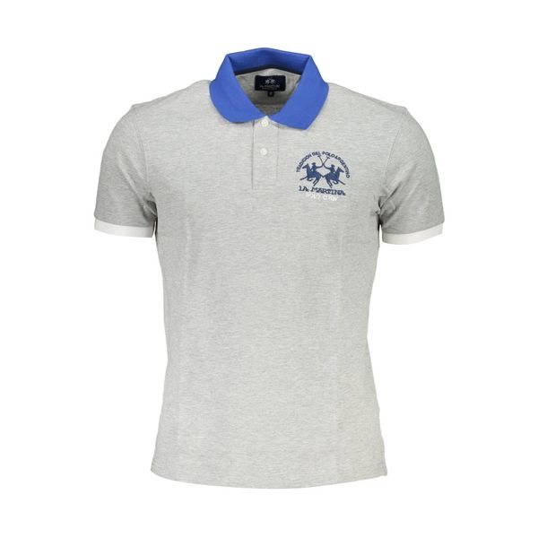 La Martina LA MARTINA POLO SHORT SLEEVE MAN GRAY