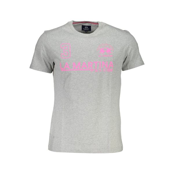 La Martina LA MARTINA T-SHIRT SHORT SLEEVE MAN GRAY