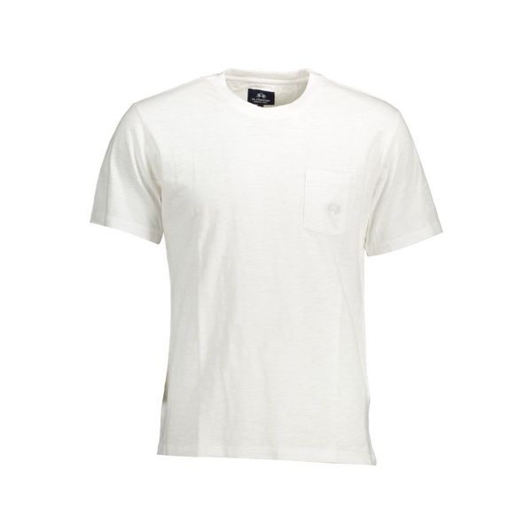 La Martina LA MARTINA WHITE MEN'S SHORT SLEEVE T-SHIRT